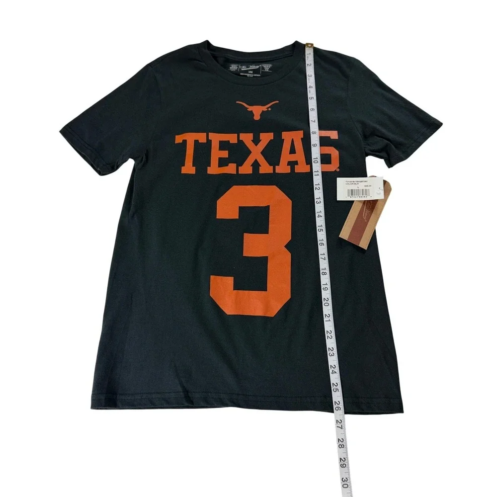 The Victory Texas Longhorns Quinn Ewers‎ 3 Youth Large T-Shirt Black TV1001B NWT